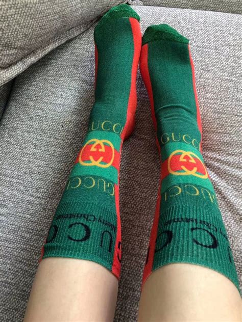 Gucci thigh high socks